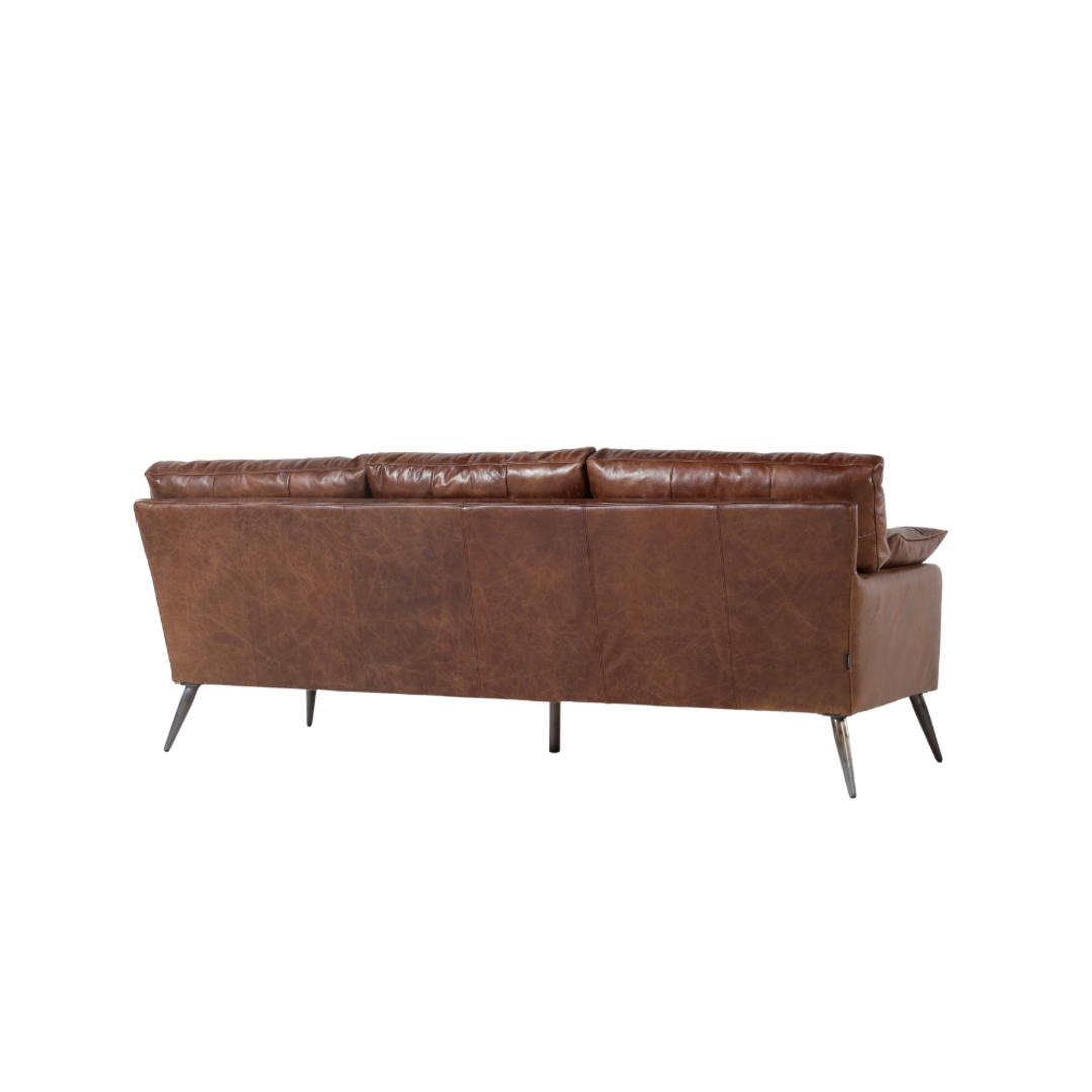 Varese 3 Seater Leather Sofa image 4